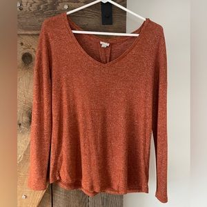 Lightweight rust sweater